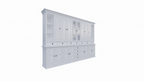 Buffetschrank Sligo - 360x50x250H cm - geschlossene Türen - Glastüren - offene Regale