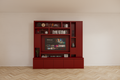 Fächerschrank Soria - 250x30/40x240H cm - Push-to-open-Türen