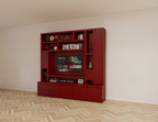Fächerschrank Soria - 250x30/40x240H cm - Push-to-open-Türen