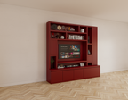 Fächerschrank Soria - 250x30/40x240H cm - Push-to-open-Türen