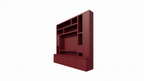 Fächerschrank Soria - 250x30/40x240H cm - Push-to-open-Türen