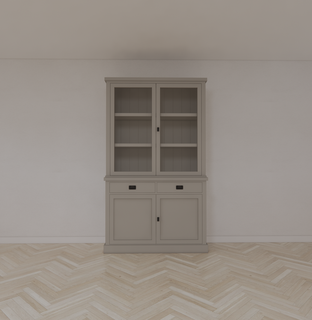Buffetschrank Tarente 02 - 130x45x220H - 2 Schranktüren - 2 Soft-Close-Schubladen - 2 geschlossene Türen
