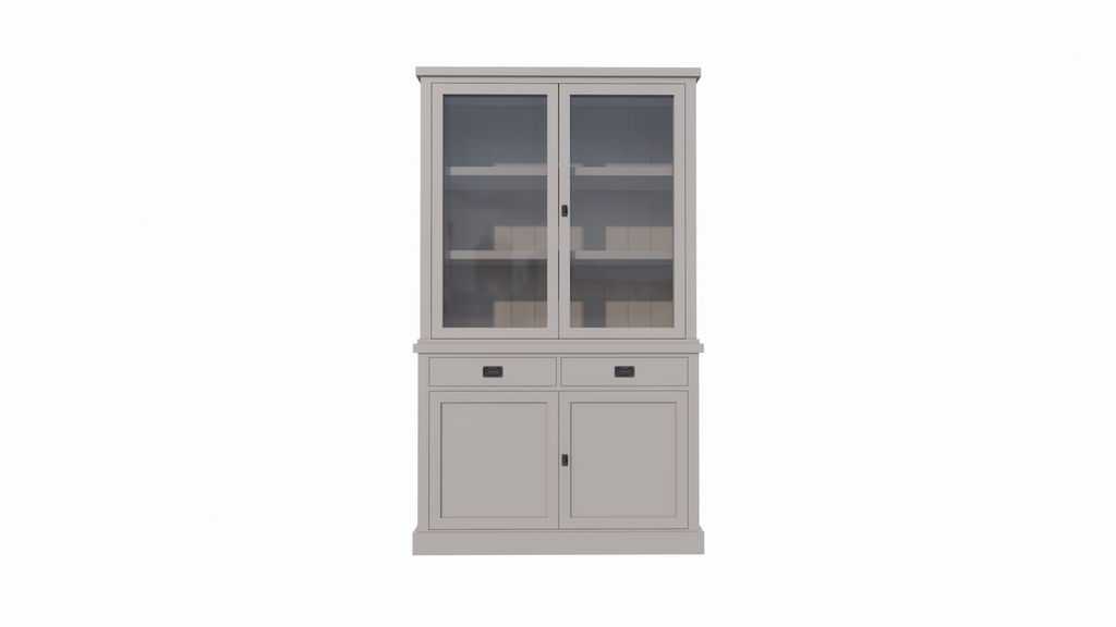 Buffetschrank Tarente 02 - 130x45x220H - 2 Schranktüren - 2 Soft-Close-Schubladen - 2 geschlossene Türen
