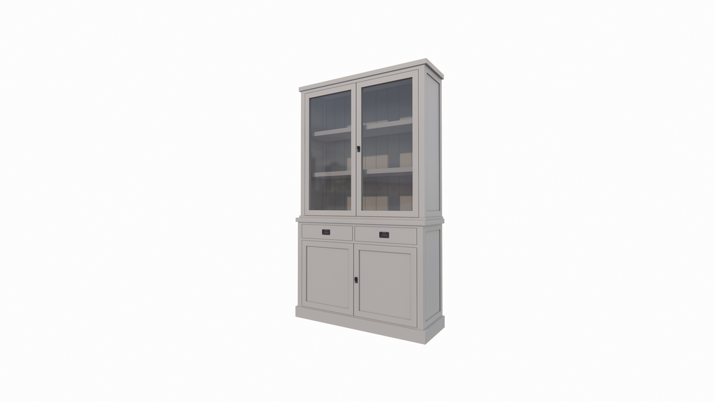 Buffetschrank Tarente 02 - 130x45x220H - 2 Schranktüren - 2 Soft-Close-Schubladen - 2 geschlossene Türen