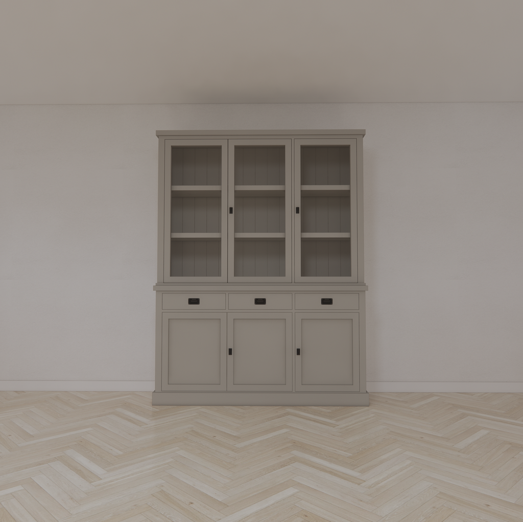 Buffetschrank Tarente 03 -170x45x220H - 3 Schranktüren - 3 Soft-Close-Schubladen - 3 geschlossene Türen