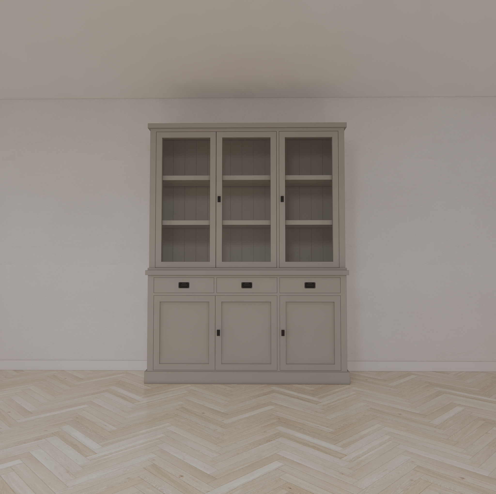 Buffetschrank Tarente 03 -170x45x220H - 3 Schranktüren - 3 Soft-Close-Schubladen - 3 geschlossene Türen