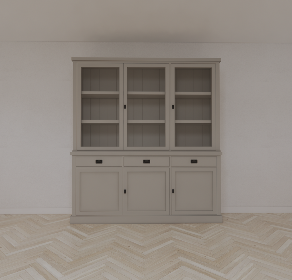 Buffetschrank Tarente 04 -200x45x220H - 3 Schranktüren - 3 Soft-Close-Schubladen - 3 geschlossene Türen