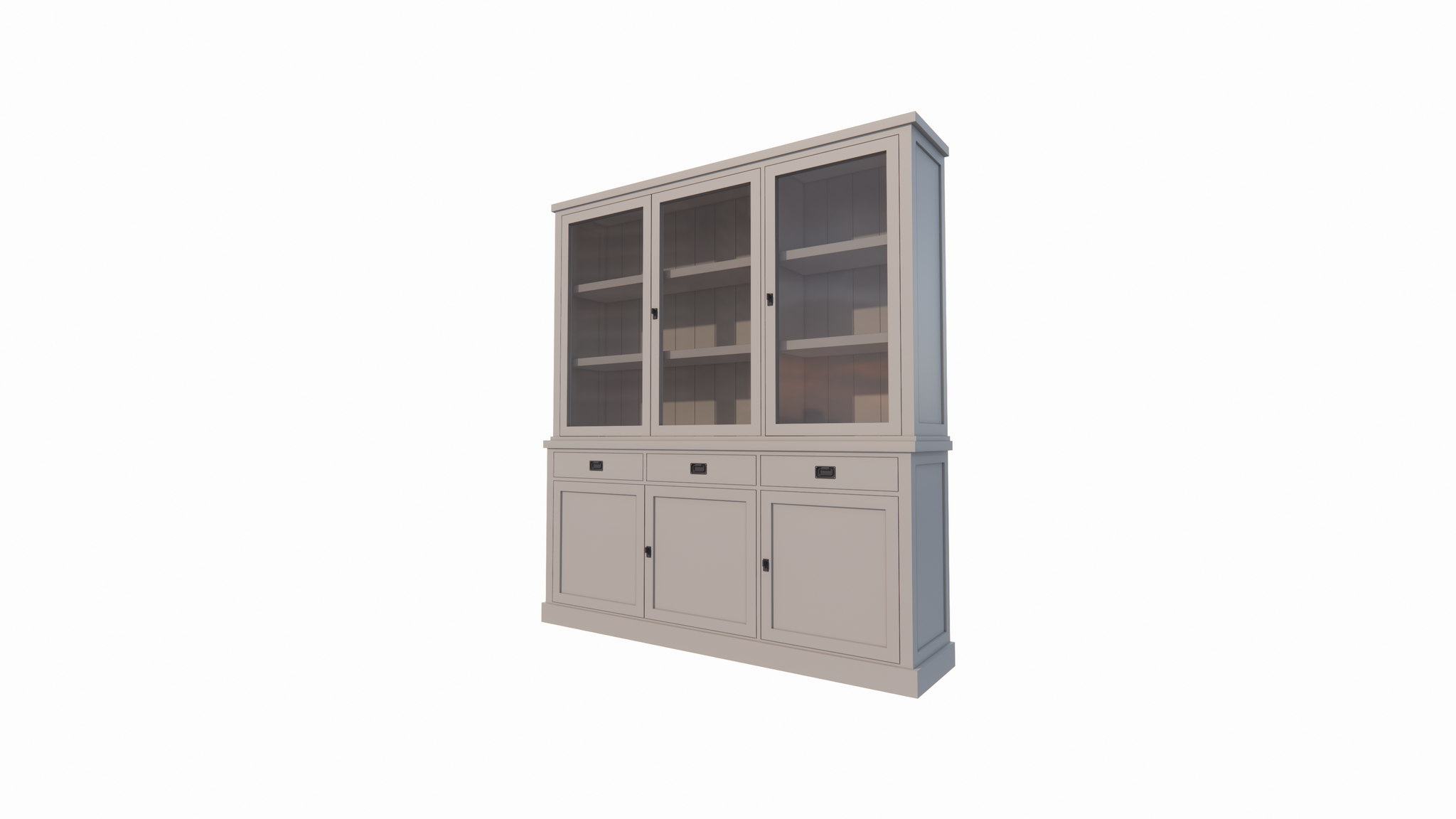 Buffetschrank Tarente 04 -200x45x220H - 3 Schranktüren - 3 Soft-Close-Schubladen - 3 geschlossene Türen