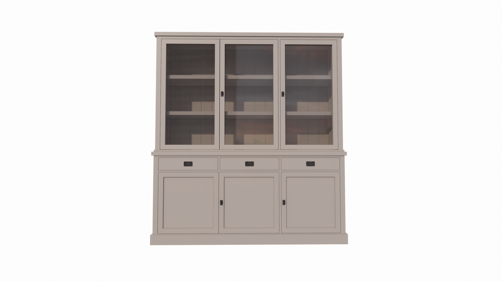 Buffetschrank Tarente 04 -200x45x220H - 3 Schranktüren - 3 Soft-Close-Schubladen - 3 geschlossene Türen
