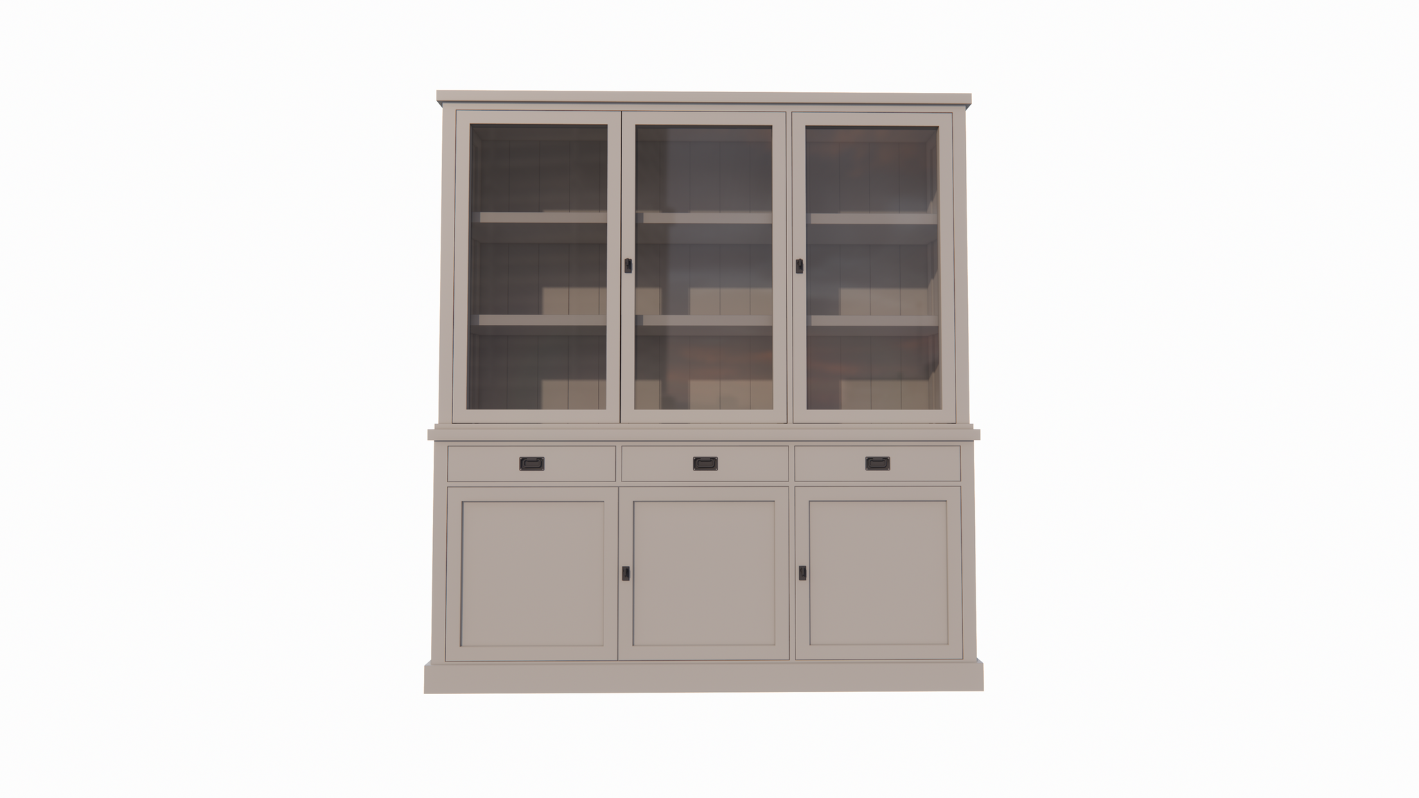 Buffetschrank Tarente 04 -200x45x220H - 3 Schranktüren - 3 Soft-Close-Schubladen - 3 geschlossene Türen