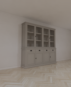 Buffetschrank Tarente 05 - 220x45x220H - 4 Schranktüren - 4 Soft-Close-Schubladen - 4 geschlossene Türen