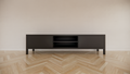 TV-Sideboard Tomar - 220x40x40H cm - auf Füßen - 2 push-to-open Türen - 2 offene Fächer - schlichtes Design