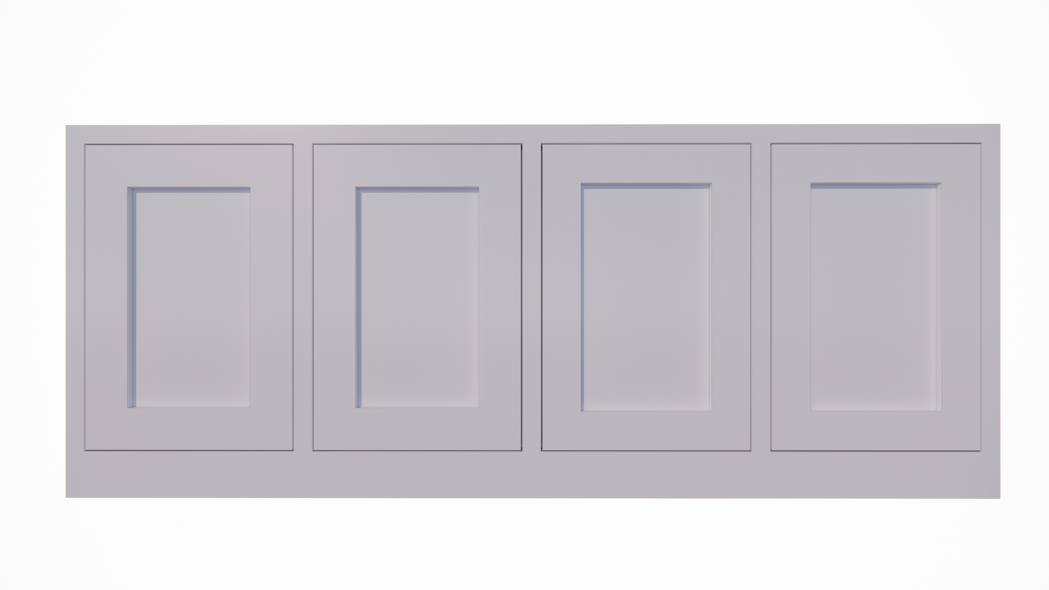 Sideboard Tunja - 200x45x80H cm - 4 grifflose Türen - schlankes Design - push to open Türen