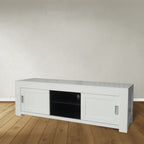 TV-Sideboard Hawai 05 - 165x50x55H cm - schlankes Design - 2 Schiebetüren - offenes Mittelfach - mit Kabeldurchlass