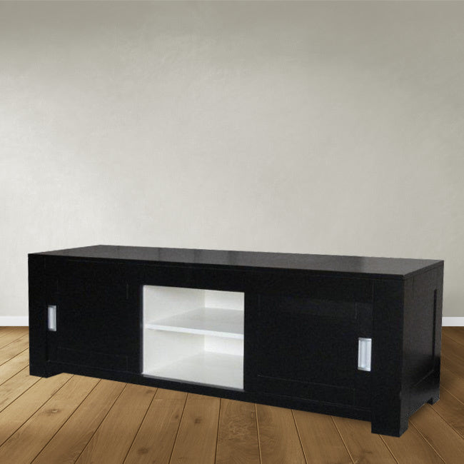 TV-Sideboard Hawai 05 - 165x50x55H cm - schlankes Design - 2 Schiebetüren - offenes Mittelfach - mit Kabeldurchlass