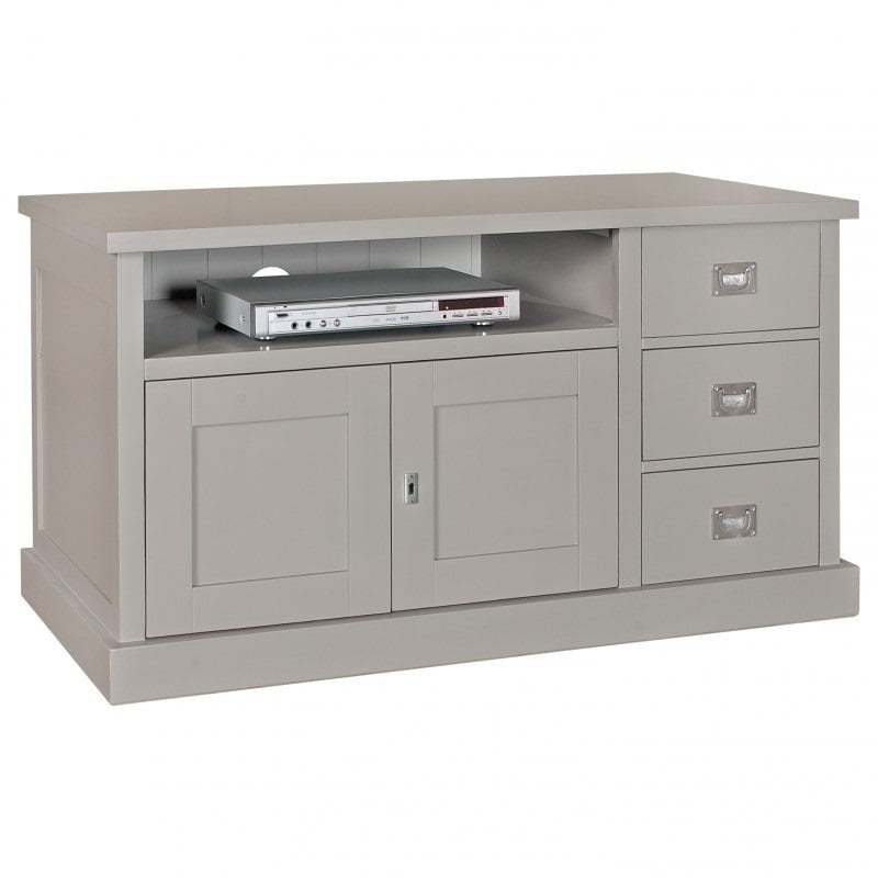 TV-Sideboard Island 06 - 125x50x65H cm - 3 Schubladen - 2 Flügeltüren - mit TV-Kabelloch