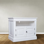 Rimini TV Sideboard - 90x50x75H cm - offenes Fach - 2 geschlossene Flügeltüren - mit Kabeldurchlass
