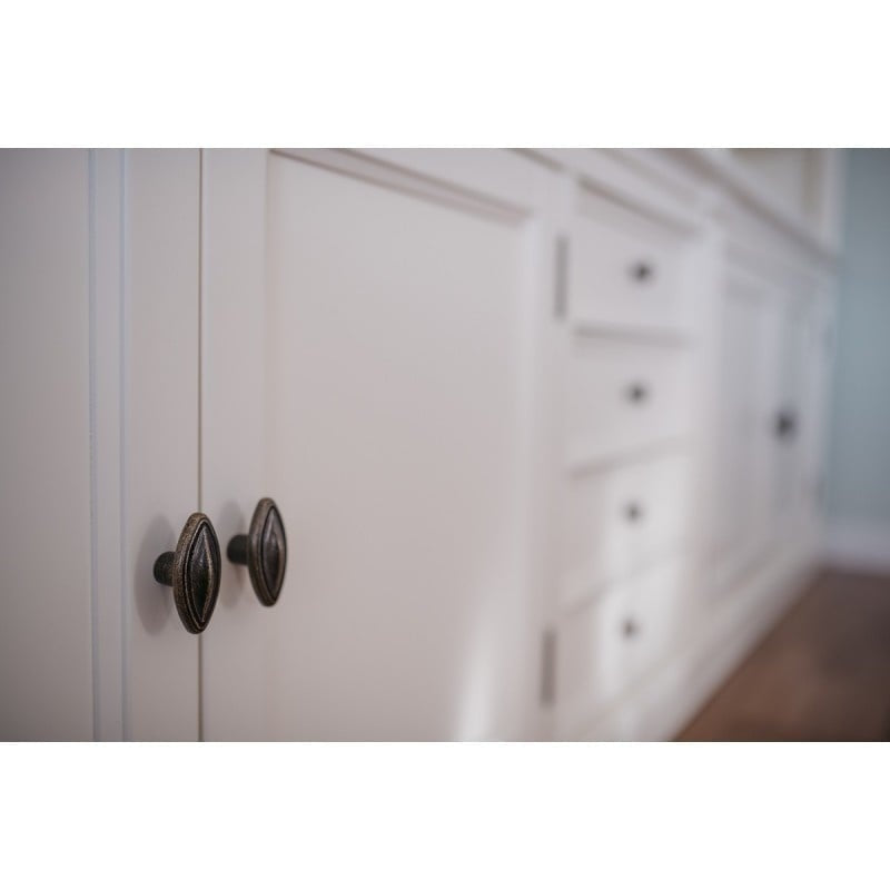 TV Bücherregal Malta - 400x43x240H cm - 6 Flügeltüren - 8 Schubladen - Kino-Wand