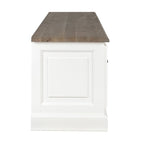 Vienna TV Sideboard - 180x50x60H cm - mit Eiche - 2 Flügeltüren - offenes Mittelfach