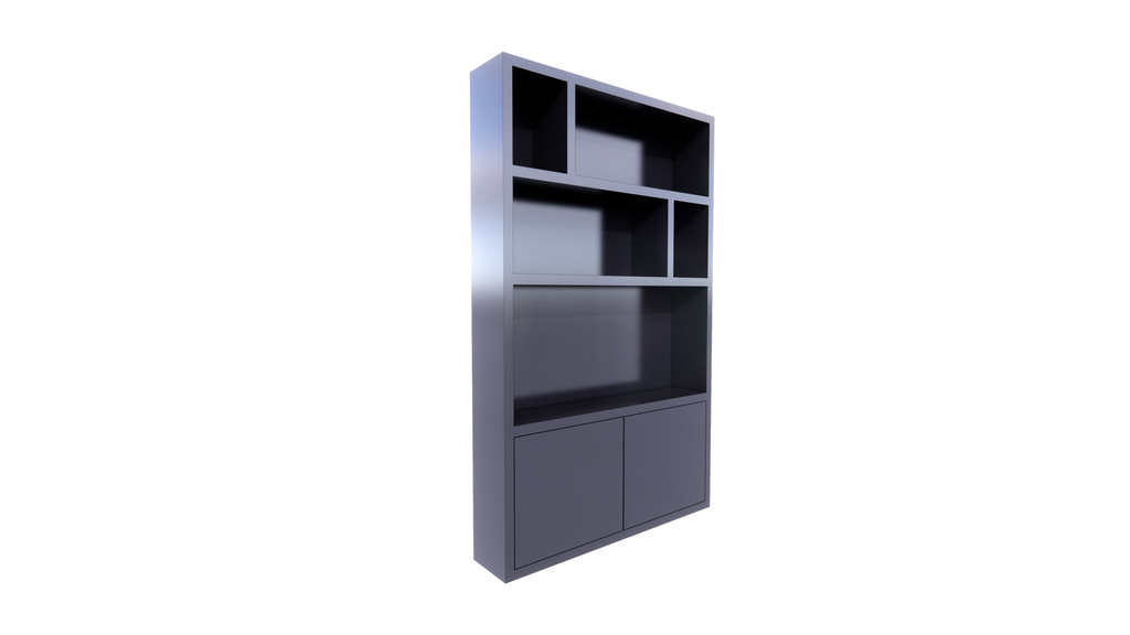 TV-Kleiderschrank Isla Bonita - 150x30x240H cm - Eiche - schlichtes Design - 2 grifflose Türen - TV-Fach - Cinewall - offene Einlegeböden - Eichenfurnier