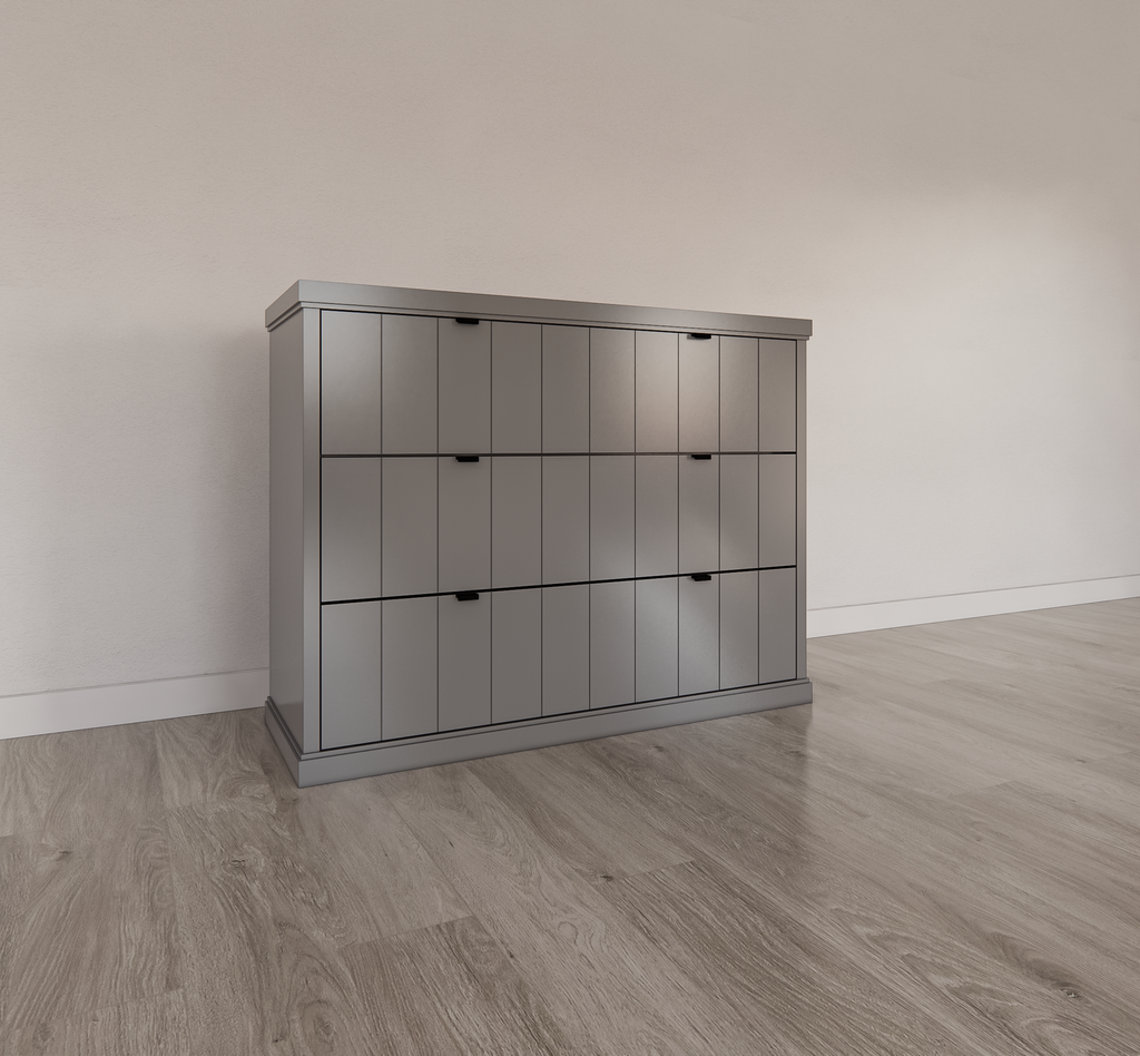 Kommode Vannes - 120x45x95H cm- 3 Soft-Close-Schubladen - modernes Design