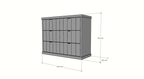 Kommode Vannes - 120x45x95H cm- 3 Soft-Close-Schubladen - modernes Design
