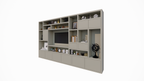 Regal Vasto - 400x40x240H cm - Cinewall- push to open Türen 5cm Bodenstärke