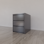 Nachttisch/Schubladenblock Vigo - 45x55x60H cm - 3 grifflose Soft-Close-Schubladen - schlankes Design