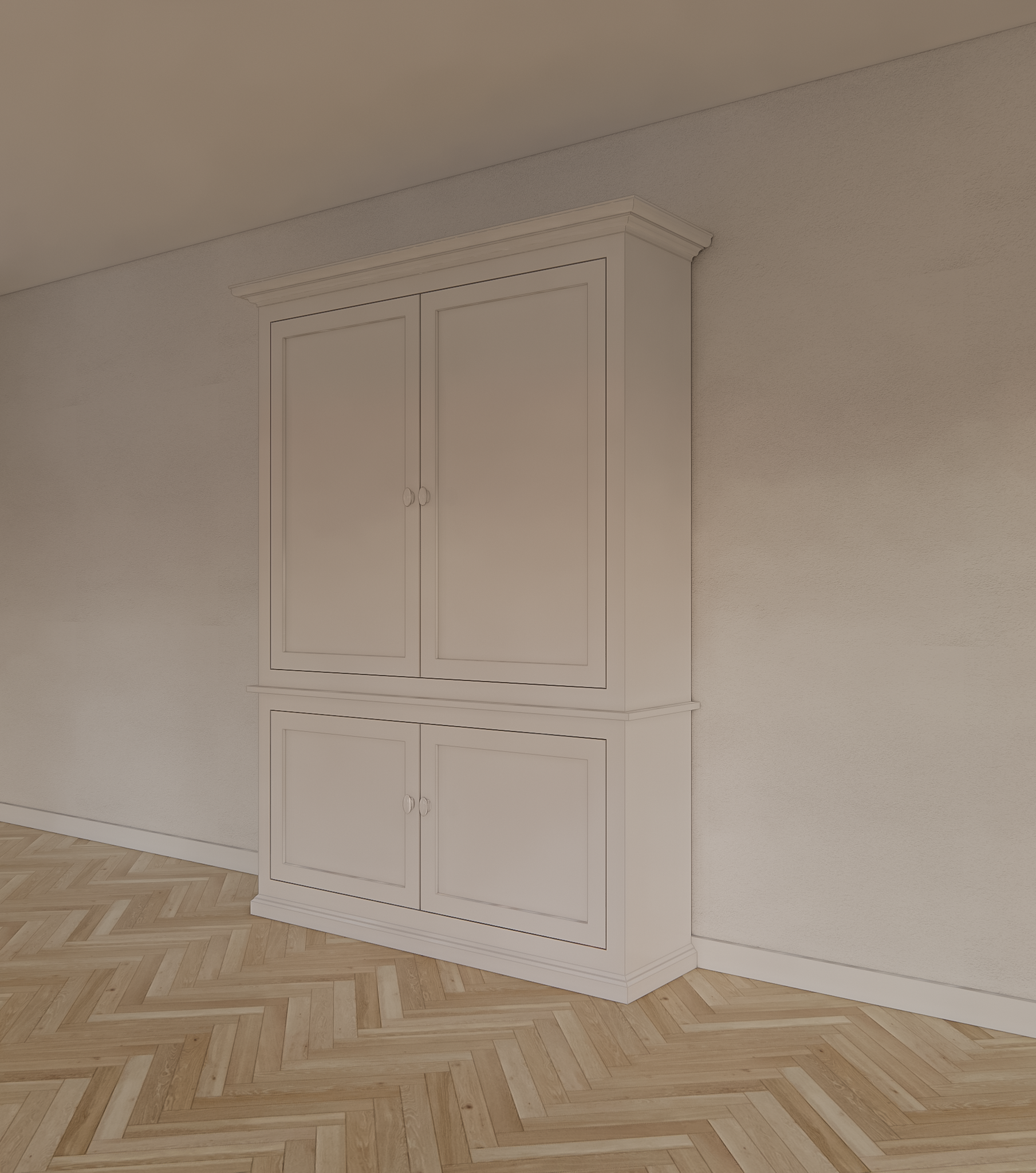 Buffetschrank Viseu -150x40x220H cm - geschlossene Türen