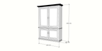 Buffetschrank Viseu -150x40x220H cm - geschlossene Türen