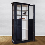 Vitrine Cape Class - 95x50x230H cm - 4 Einlegeböden - Seiten aus Glas - lange Flügeltüren - Glasvitrine - geschlossene Türen