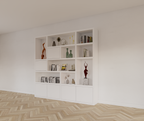 Vlore Fächerschrank - 250x35x240H cm - push to open Türen - Oberschrank 2 Türen - schlichte Ausführung