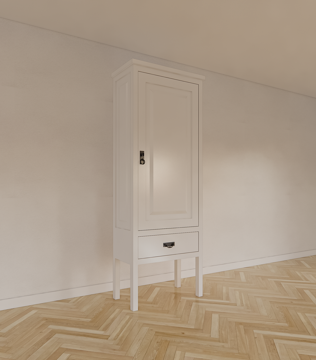Volos Schrank - 80x40x220H cm - Schrank auf Beinen