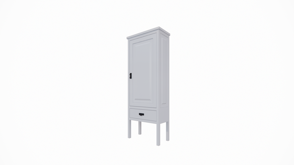 Volos Schrank - 80x40x220H cm - Schrank auf Beinen