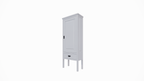 Volos Schrank - 80x40x220H cm - Schrank auf Beinen