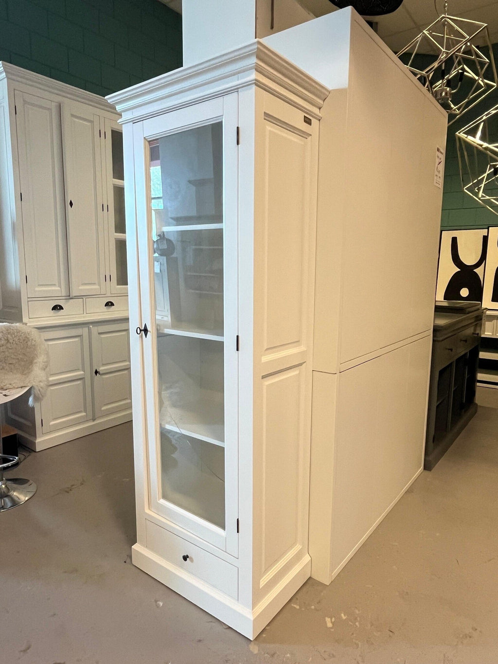 Vitrinenschrank Rougemond - 70x42x190cm