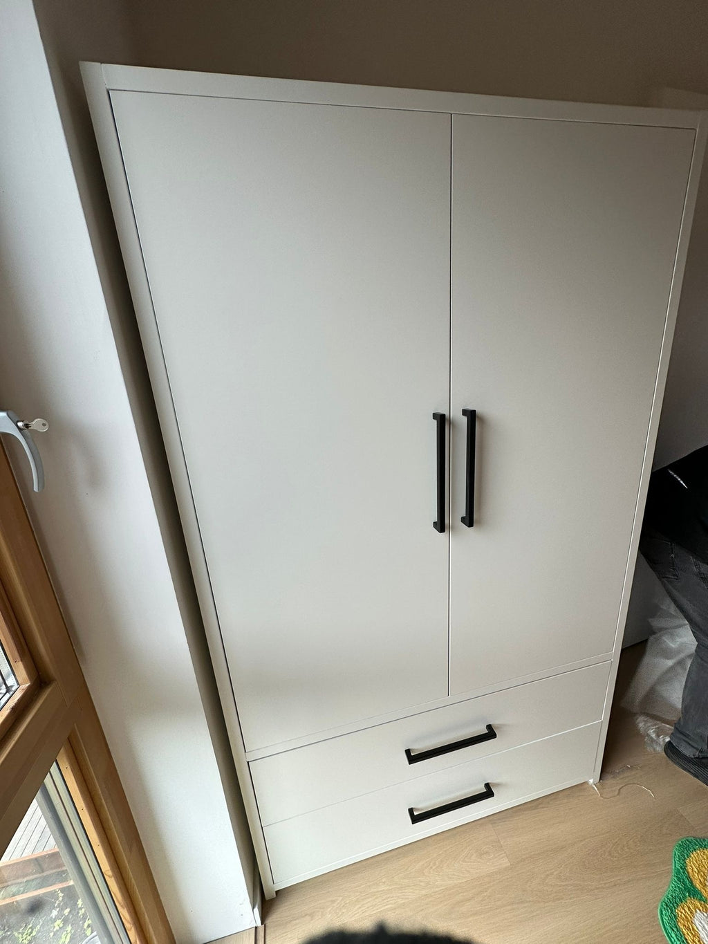 Kleiderschrank Zakyntos 02 - 120x60x200H cm - 2 Türen - 2 Schubladen