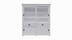 Buffetschrank Zanthus - 200x50x230H cm - runde Beine - Schiebetüren - Soft-Close-Schubladen